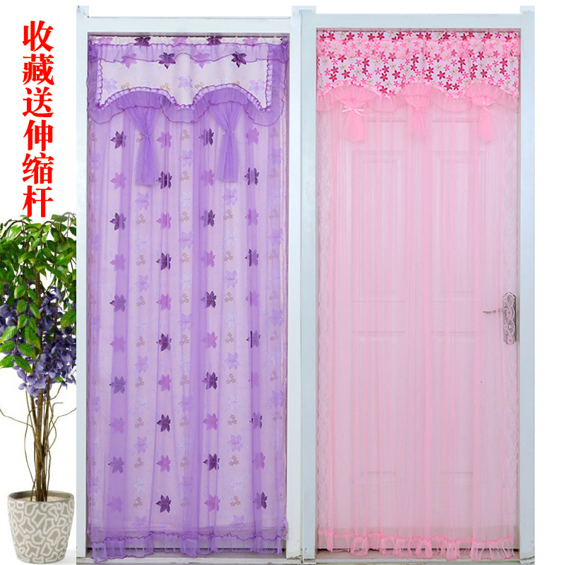 夏季防蚊蝇布艺蕾丝门帘客厅装饰纱门蚊帐挂帘卧室厨房隔断布帘子|ruв категории домашний ткань, занавес, занавес и аксессуары, занавес - от Buy2taobao.com для оказания профессиональной услуги покупки агента Taobao