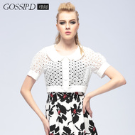 伯妮斯茵2014夏季新款女装<em>短袖开衫薄针织短</em>