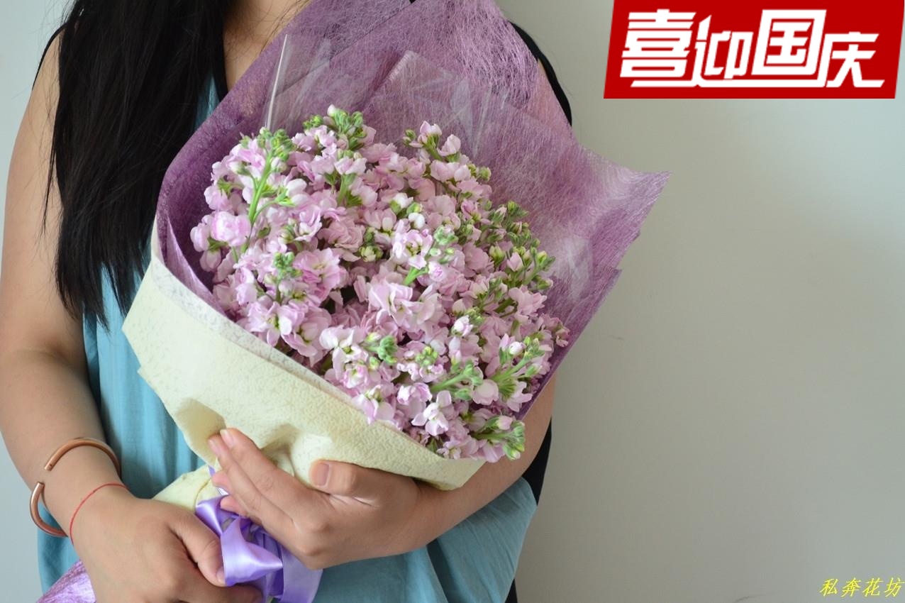 九江瑞昌鲜花祝福33支紫罗兰花束九江瑞昌 同城速递