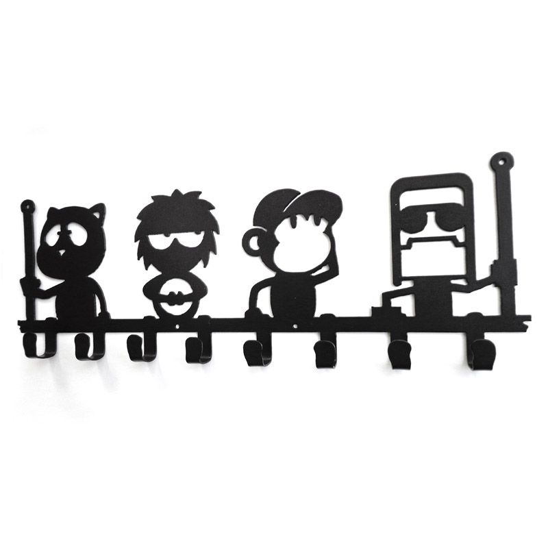B061 Original design Four Wit Swing Iron art Hooks Home Furnishing originality Cartoon Clothes hanging decorate Wall hangingin the Storage consolidation , Family finishing equipment , Hook/Sticky hooks category - from Buy2taobao.com to provide professional Taobao agent buy service