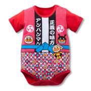 出口日本卡通超人宝宝，衣服婴儿连体衣，短袖三角哈衣爬服婴儿衣服