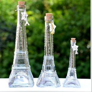 花瓶 宝塔玻璃瓶 漂流瓶 许愿瓶星星瓶 创意 埃菲尔铁塔瓶