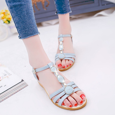 2016夏季韩版松糕厚底凉鞋潮流女鞋女式中跟