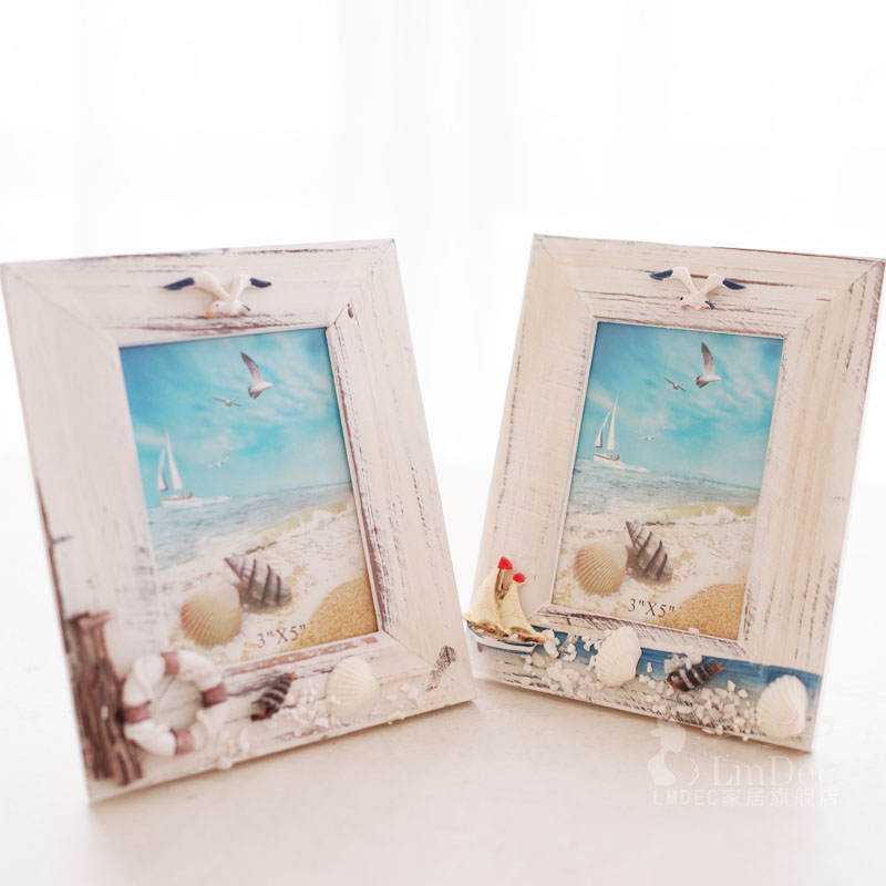 Mediterranean Sea Photo Frame Photo Frame manual originality Ocean shell Photo frame lmdec Decoration a decorationin the Home accessories , Frame/Frames category - from Buy2taobao.com to provide professional Taobao agent buy service