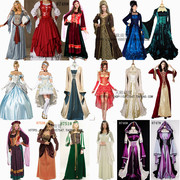 欧洲宫廷服装万圣节白雪公主服皇后女王，长裙洋装cosplay迪士尼服
