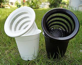 铁皮石斛花盆 家庭种植花盆 盆栽盆景 白黑色花盆 简约好看