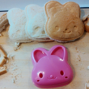 小兔三明治模具动物口袋，面包机儿童diy米饭便当，制作宝宝卡通吐司
