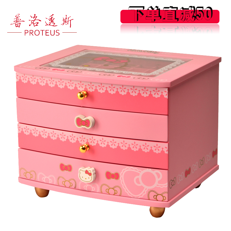 HelloKitty环保烤漆实木质首饰盒复古木制饰品收纳盒生日结婚礼物在类目 饰品/流行首饰/时尚饰品新, 首饰收纳, 首饰盒中 - 来自Buy2taobao.com提供专业的淘宝代购服务