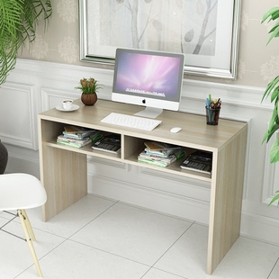 简易台式电脑桌家用办公桌子写字台，书桌书架柜组合笔记本简约现代