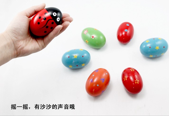 早教奥尔夫乐器/塑料砂蛋沙蛋/响蛋教具 五彩木沙蛋木砂蛋一个|msdalam kategori Toy/bayi/teka-teki/blok bangunan/model, mainan muzik/Alat Muzik kanak-kanak, pasir tukul/Sand telur/Maracas - dari Buy2taobao.com untuk memberikan perkhidmatan ejen Taobao profesional membeli