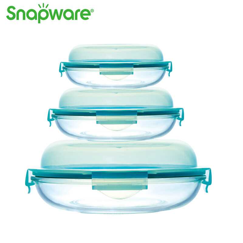 Corning VISIONS Snapware Heat Glass Three-piece Suite Salad bowl Stacked Crisper Super value combinationin the Tableware , Fresh container/Fresh Containers , Crisper category - from Buy2taobao.com to provide professional Taobao agent buy service