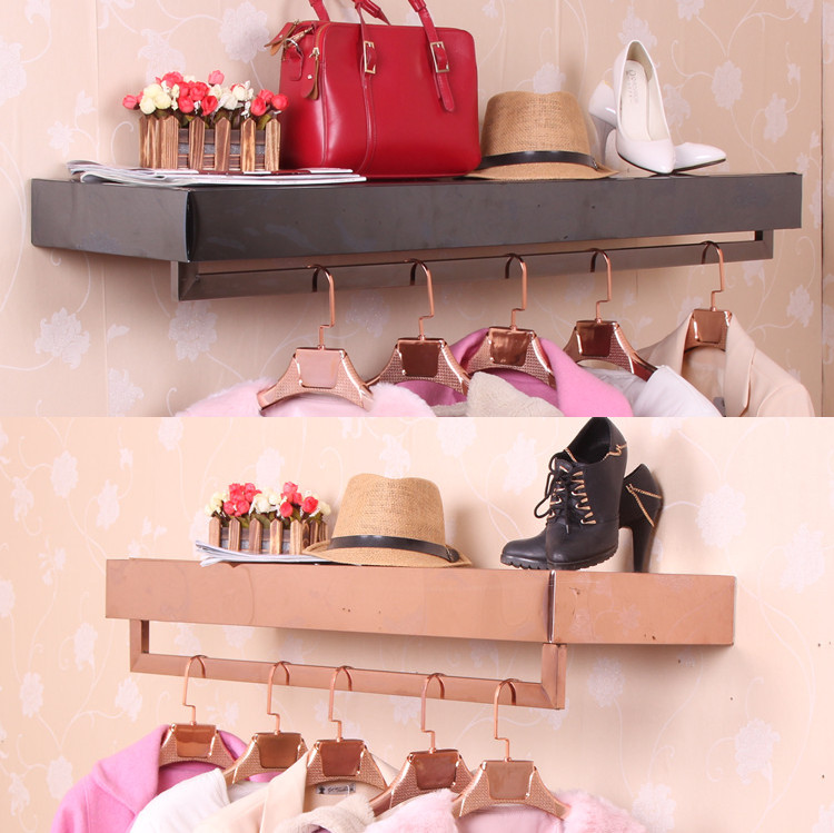 Rose Gold goods shelves men and women Clothing rack metope Exhibition Pendant Clothes hanger couture Clothes rackin the Business/Office Furniture , Clothing store furniture , Clothing display category - from Buy2taobao.com to provide professional Taobao agent buy service