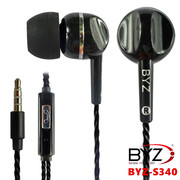 BYZ S340 入耳式智能手机通用耳机 超重低音耳机 螺纹线 防拉断