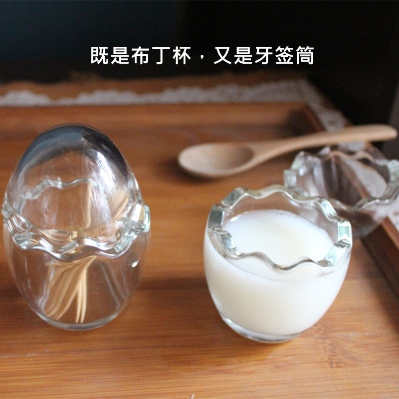 Glass transparent Egg high-grade Toothpick Holder Toothpick cup Toothpick cans Jelly Pudding Shuangpinaiin the Tableware , Tableware , Matching porcelain , Toothpick Holder category - from Buy2taobao.com to provide professional Taobao agent buy service