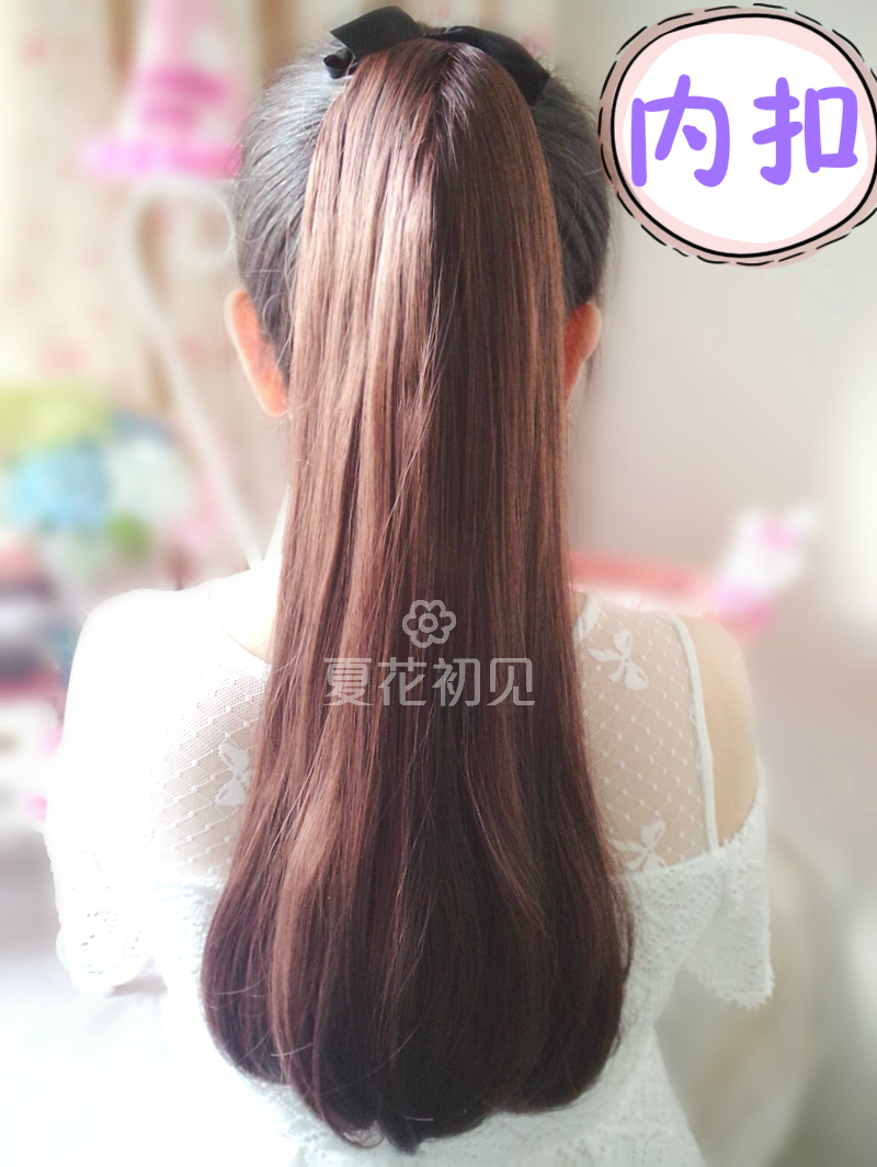 梨花马尾长卷发逼真微卷女捆绑系带式内扣内卷接发片马尾假发辫子|ruв категории кондиционер для волос/парик, парик, конский хвост - от Buy2taobao.com для оказания профессиональной услуги покупки агента Taobao