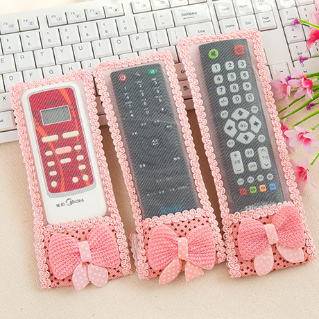 F06201 Gypsophila bow Fabric art Remote control units television air conditioner Remote Control Case a dust coverin the Home Fabric , Dust protection cover , Remote control units category - from Buy2taobao.com to provide professional Taobao agent buy service