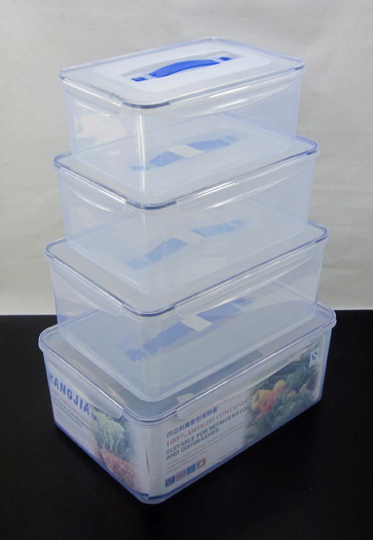 方形大小号四件套装塑料微波保鲜盒带手提密封透明食品收纳储物箱在类目 餐饮具, 保鲜容器/保鲜器皿, 保鲜盒中 - 来自Buy2taobao.com提供专业的淘宝代购服务