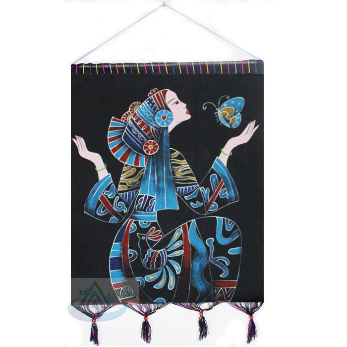 Guizhou Anshun Hmong characteristic manual Wall hanging Frameless Yunnan Hand drawn Arts and Crafts Cloth painting Color Paintingin the Arts and crafts , Minority handicrafts , Miao characteristics , Hmong batik category - from Buy2taobao.com to provide professional Taobao agent buy service