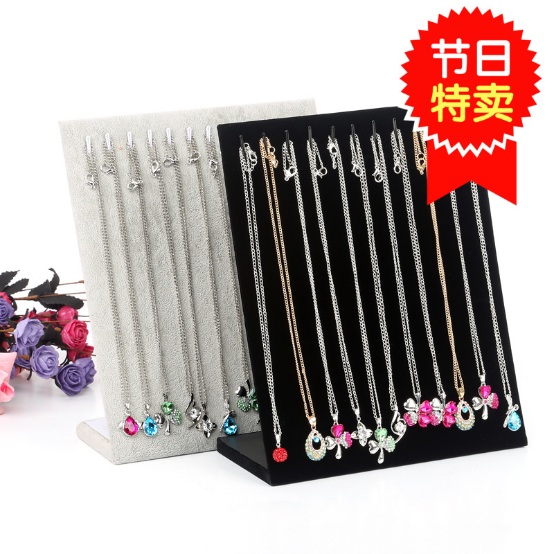 l型12勾项链架套链手链首饰展示架珠宝饰品架道具特价全新品牌|msdalam kategori Aksesori/Barang Kemas Fesyen, simpanan barang kemas, paparan barang kemas berdiri - dari Buy2taobao.com untuk memberikan perkhidmatan ejen Taobao profesional membeli
