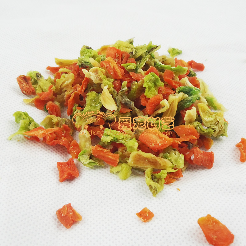 Vegetable Salad 100 gram Multiple Vegetables Assorted snacks Dried vegetables Vitamin supplements Diarrhea Small pet Universalin the Pet/Pet food and supplies , Class pet hamsters and other small , Feed/Snacks category - from Buy2taobao.com to provide professional Taobao agent buy service