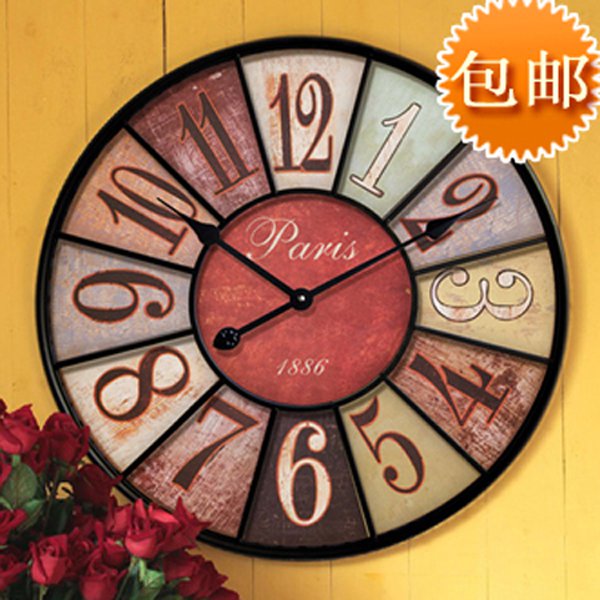 Art creation European style Retro bar Café Wall clock a living room fashion originality personality clocks and watches Iron art Mute Pocket Watchin the Home accessories , Home bell ornaments/Alarm Clock , Wall clock category - from Buy2taobao.com to provide professional Taobao agent buy service