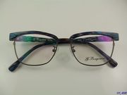时尚板材+金属近视，眼镜框眉镜框光学，眼镜架4色1091