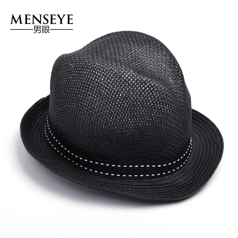 Menseye/男眼 秋季新款黑色褶皱简约男士帽子 优雅休闲礼帽男|msdalam kategori Aksesori/Belt kulit/Hat/Muffler, Hat - dari Buy2taobao.com untuk memberikan perkhidmatan ejen Taobao profesional membeli