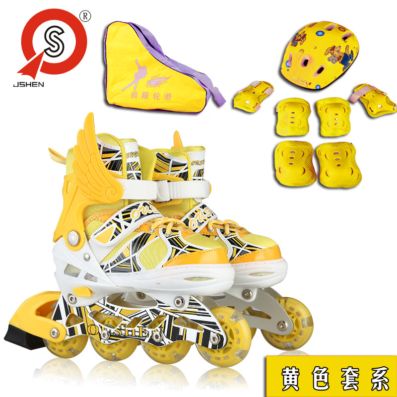 2019 quality goods Adjustable children Skates Set Child Europe God Roller skating shoes Flash Children men and womenin the Sports/Yoga/Fitness/Fans supplies , Skating/Skateboard/Extreme Sports , Skates category - from Buy2taobao.com to provide professional Taobao agent buy service