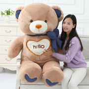 hello泰迪熊抱抱熊公仔，布偶娃娃可爱公仔，女生日礼物毛绒玩具熊