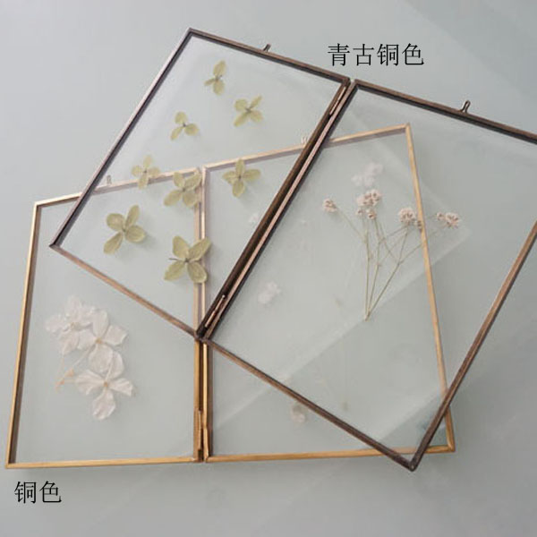 复古铜色玻璃相框 艺术品相架 植物标本夹 羽毛照片双面展示架在类目 家居饰品, 相框/画框中 - 来自Buy2taobao.com提供专业的淘宝代购服务
