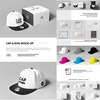 454PSD素材展示模板智能贴图Mockup空白帽子logo包装盒效果场景