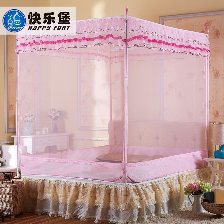 快乐堡蚊帐 三开门1.8米拉链加密蚊帐方顶1.5m床加粗支架在类目 床上用品, 蚊帐中 - 来自Buy2taobao.com提供专业的淘宝代购服务