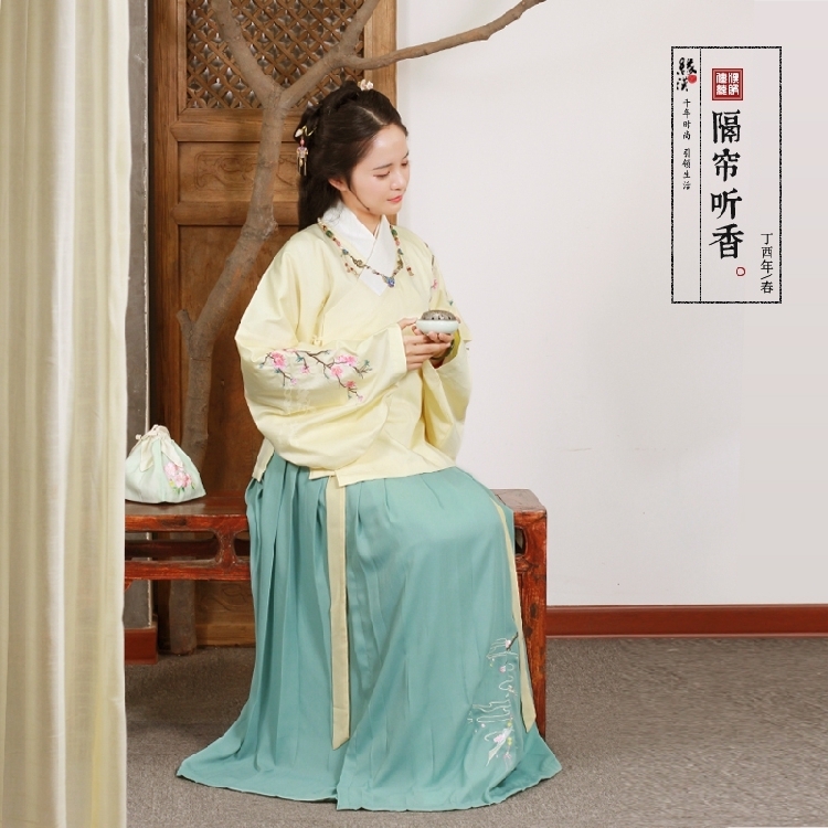 缘汉汉服隔帘听香 绣花交领襦裙明袄裙 中国风棉麻女装新品定制|msdalam kategori Butik wanita / wanita, pakaian/pakaian kebangsaan/peringkat pakaian, pakaian kebangsaan/pakaian - dari Buy2taobao.com untuk memberikan perkhidmatan ejen Taobao profesional membeli