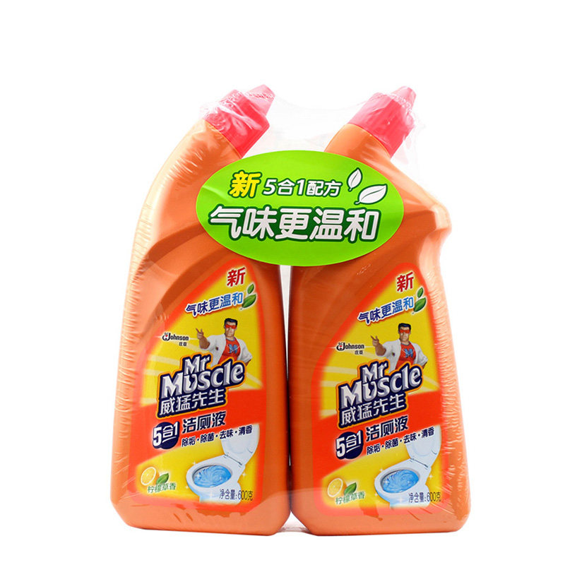 【天猫超市】威猛先生柠檬草香 去污  除垢洁厕液 600g*2 瓶