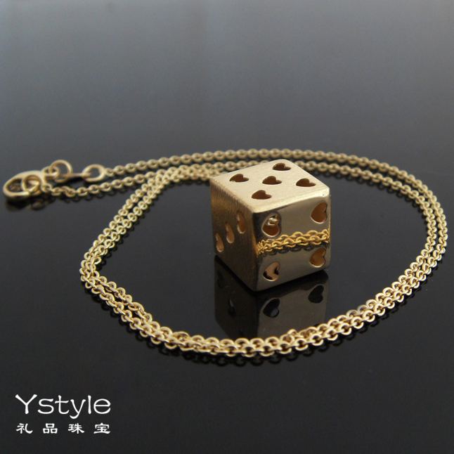 【Ystyle礼品珠宝】★ 18K金 K-gold 项链 立方体·爱心骰子|ruв категории ювелирные изделия/алмаз/жадеит/золото, драгоценности Kim, монисто - от Buy2taobao.com для оказания профессиональной услуги покупки агента Taobao