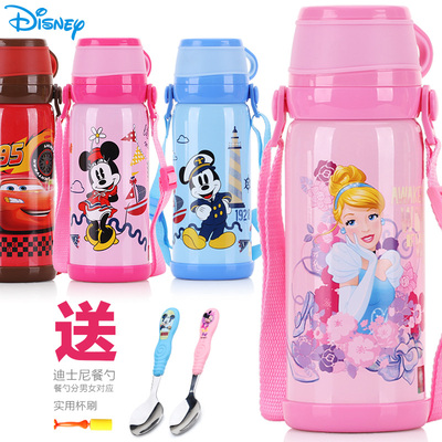 迪士尼儿童保温杯便携米奇学生大容量不锈钢保温壶创意宝宝水杯