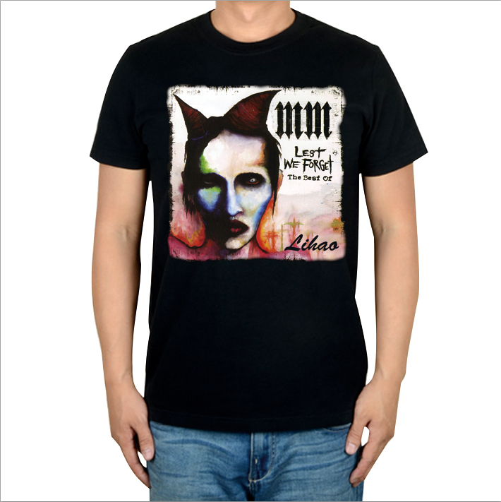 玛丽莲曼森marilyn manson lest we forget the best of新专辑t恤