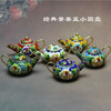 中国特色北京景泰蓝，小茶壶掐丝珐琅工艺品摆件，摆设出国小
