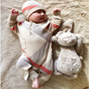 婴儿潮牌衣服男宝宝连体衣，秋冬双层毛衣，针织衣服0-1岁新生儿哈衣