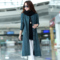 上下架计划:专柜正品牌大码女装2014秋冬新加长款韩修身羊绒毛衣针织开衫外套