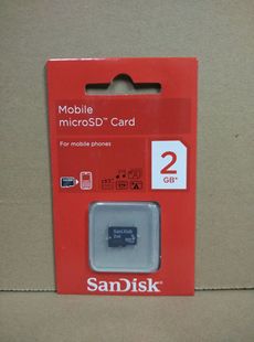 送卡套sandisk闪迪tf2gmicrosd卡，手机内存卡老款相机卡车载sd卡，存储卡如意卡存储卡非sdhc低速卡