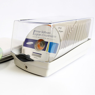 actto光盘盒高档cd盒cd，包dvd光碟，收纳盒储藏箱创意标签检索50片