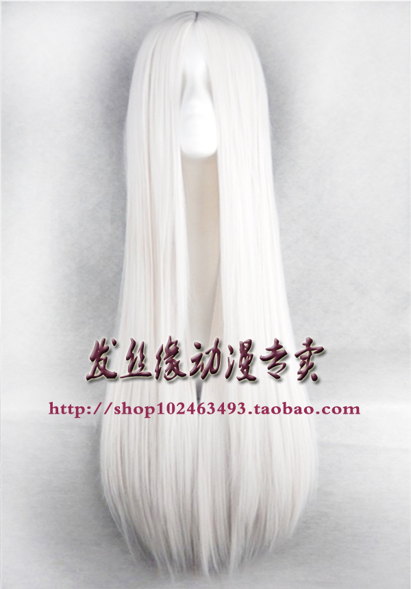 现货动漫包邮假发女黑色中分时尚高温丝修脸中长直款逼真白色|ruв категории плесень играть/Аниме/вокруг/cos/настольные игры, Косплей одежды/реквизит/услуги, Косплей аксессуары/реквизит/кукла одежды - от Buy2taobao.com для оказания профессиональной услуги покупки агента Taobao