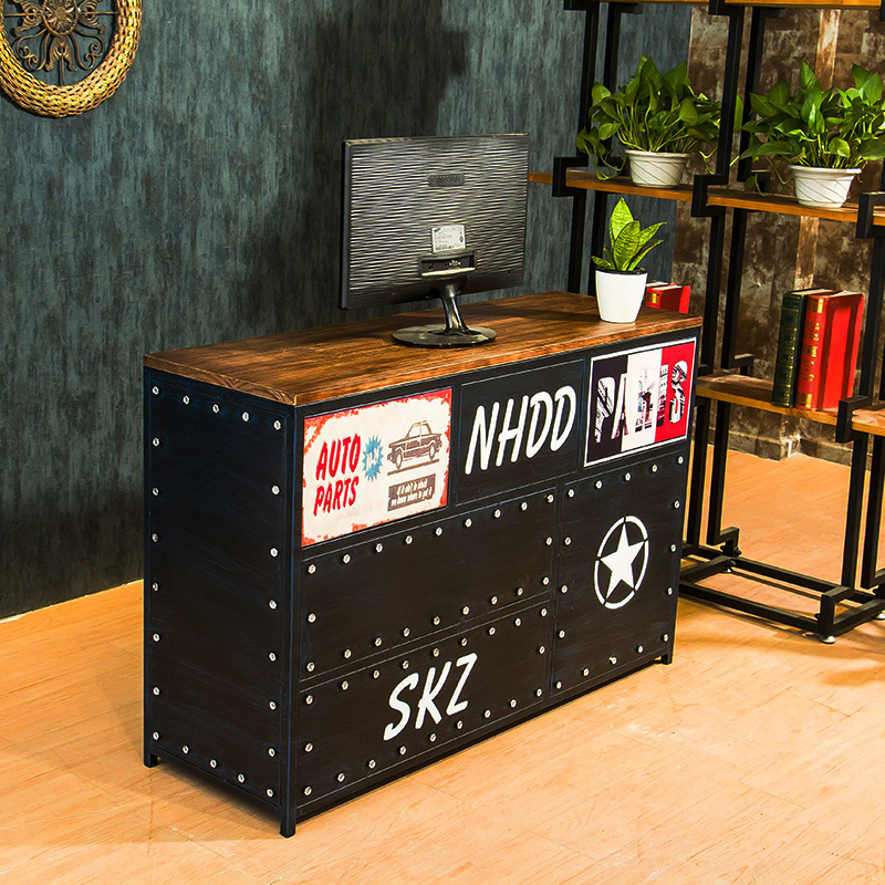 loft American style Retro Cashier bar Restaurant Reception personality characteristic Yingbin table Reception counter Customizedin the Business/Office Furniture , Supermarket Furniture , Cashier category - from Buy2taobao.com to provide professional Taobao agent buy service