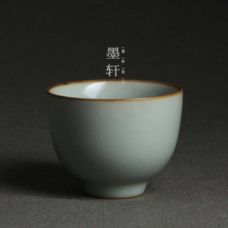 【墨轩】问鼎鼎峰汝窑 汝瓷茶具 天青韶秀杯 精工款 开片 有折扣在类目 餐饮具, 茶具, 茶杯中 - 来自Buy2taobao.com提供专业的淘宝代购服务