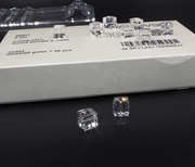 奥地利水晶散珠子中孔正方体，珠方糖5601001透明diy手链耳环饰品