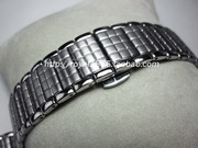 蝴蝶扣表带实心不锈钢18mm钢表带纯钢手链