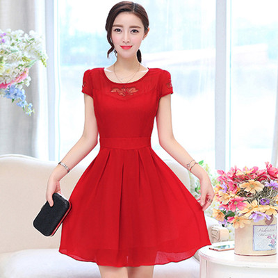 2016夏天女装新款雪纺夏装连衣裙女士裙子夏