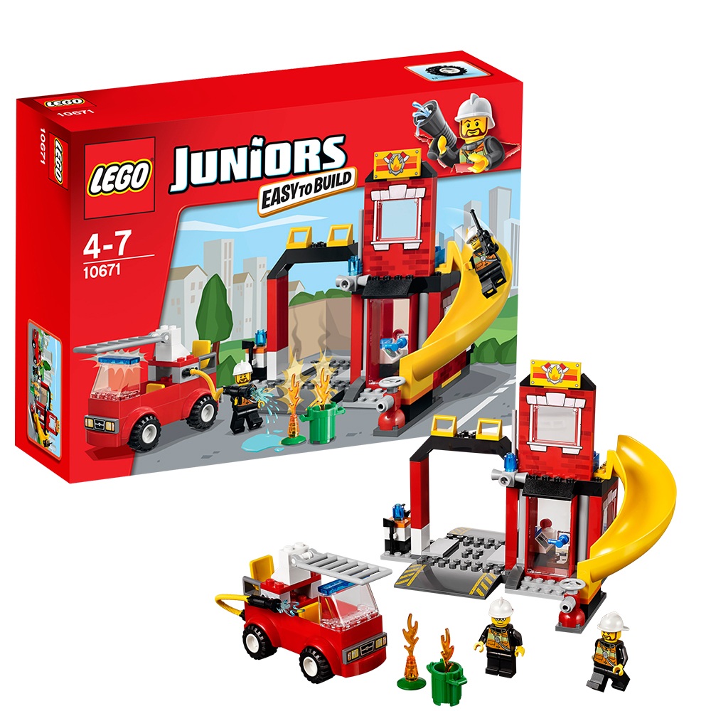 乐高小拼砌师10671火警救援队LEGO JUNIORS 积木玩具益智拼插