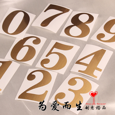 批發結婚慶用品婚禮桌牌桌卡台卡不幹膠貼紙席位卡DIY數字貼組合在類目 節慶用品/禮品, 席位卡中 - 來自Buy2taobao.com提供專業的淘寶代購服務